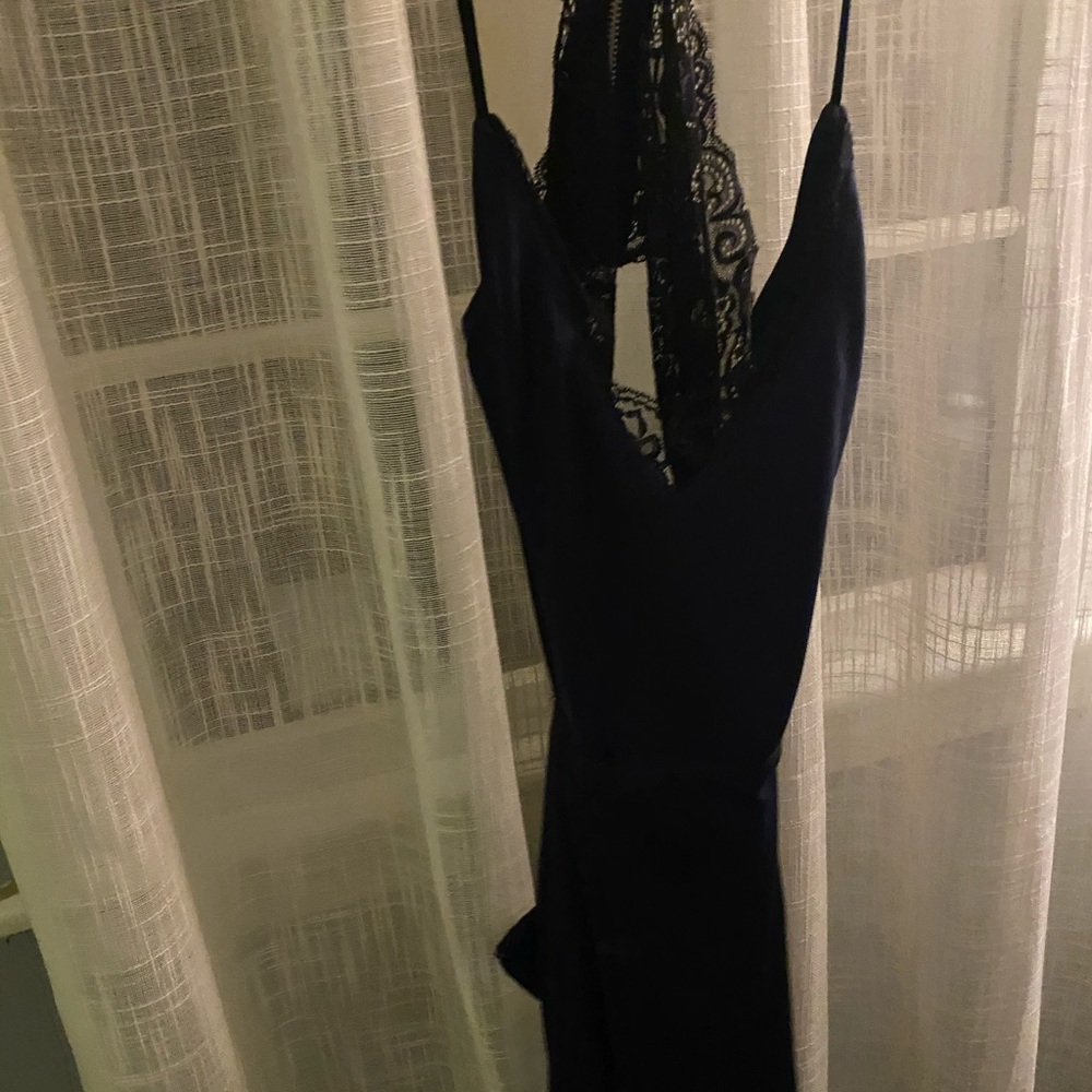 Black and Blue Lulu Homecoming Dress